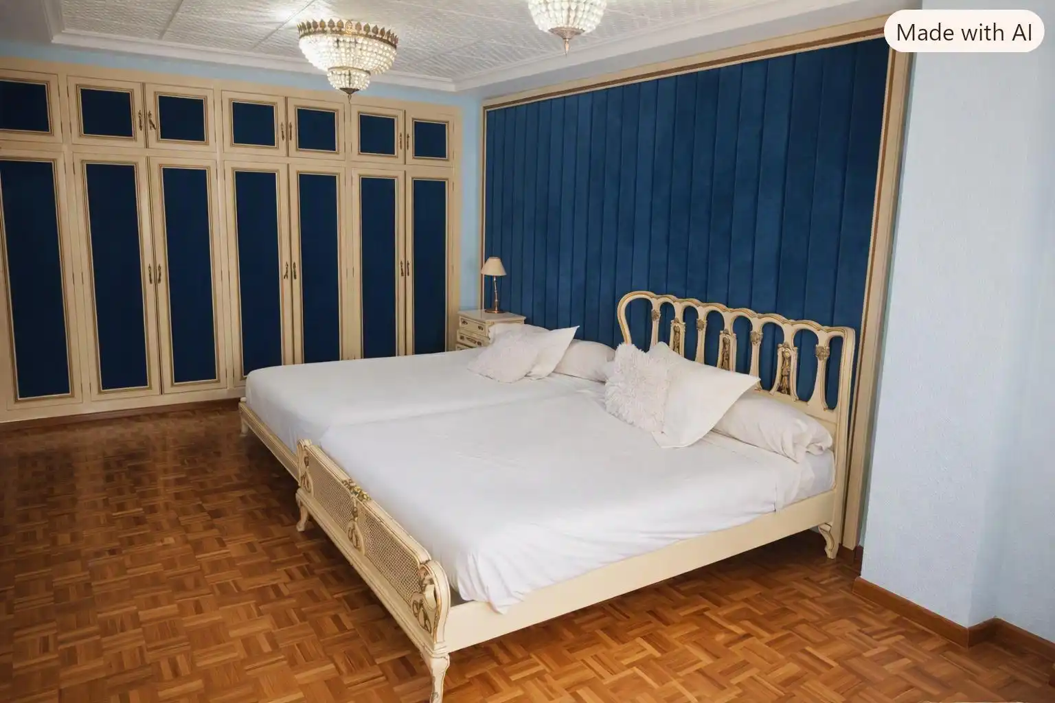 Bedroom of Flat for sale in Benetússer  with Air Conditioner and Balcony