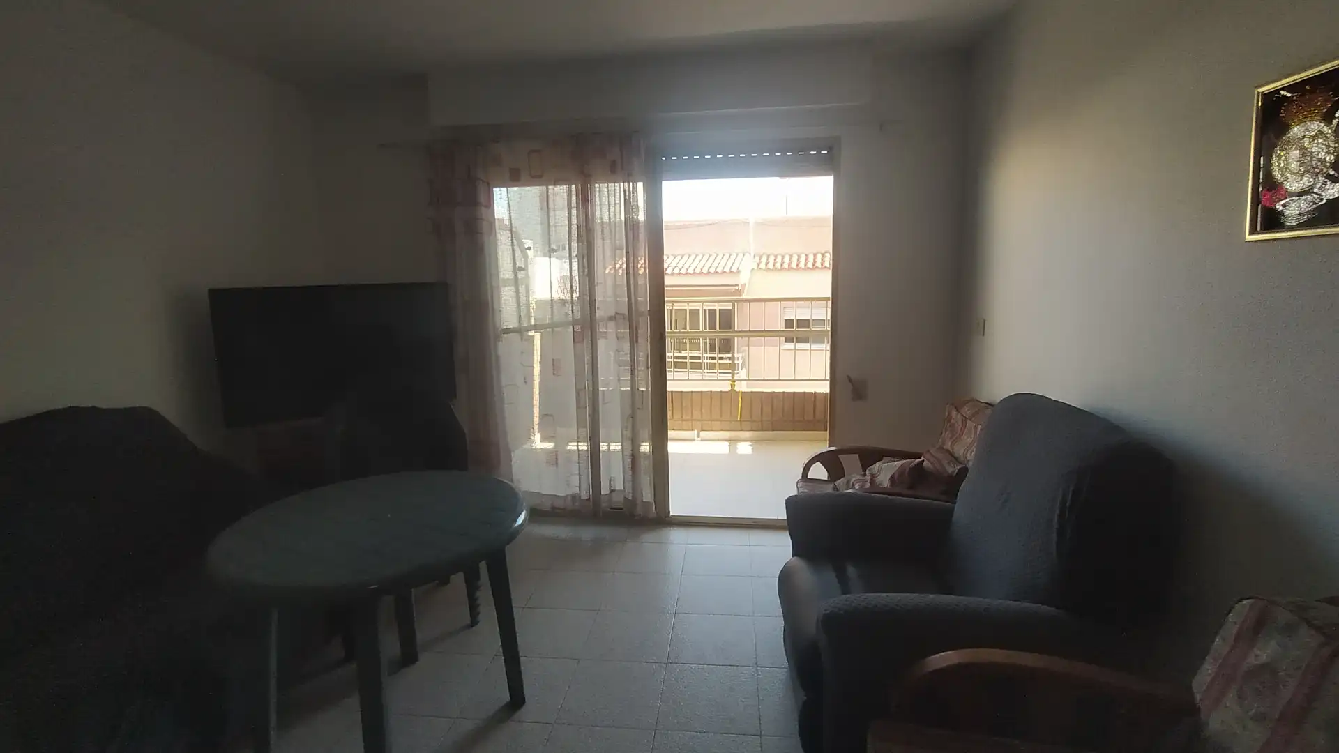 Living room of Flat for sale in Sueca  with Terrace and Furnished
