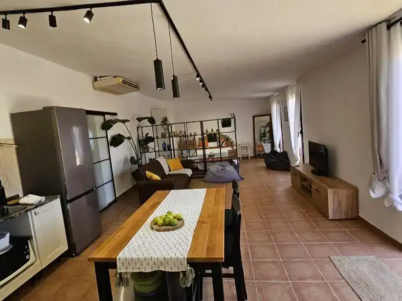 Wohnzimmer von Country house zur Miete in Pájara mit Klimaanlage, Abstellraum und Möbliert
