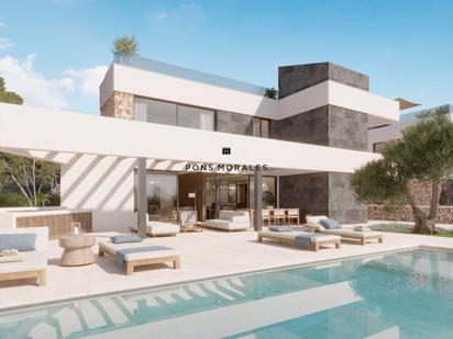 Exterior view of House or chalet for sale in Ciutadella de Menorca  with Air Conditioner, Swimming Pool and Balcony