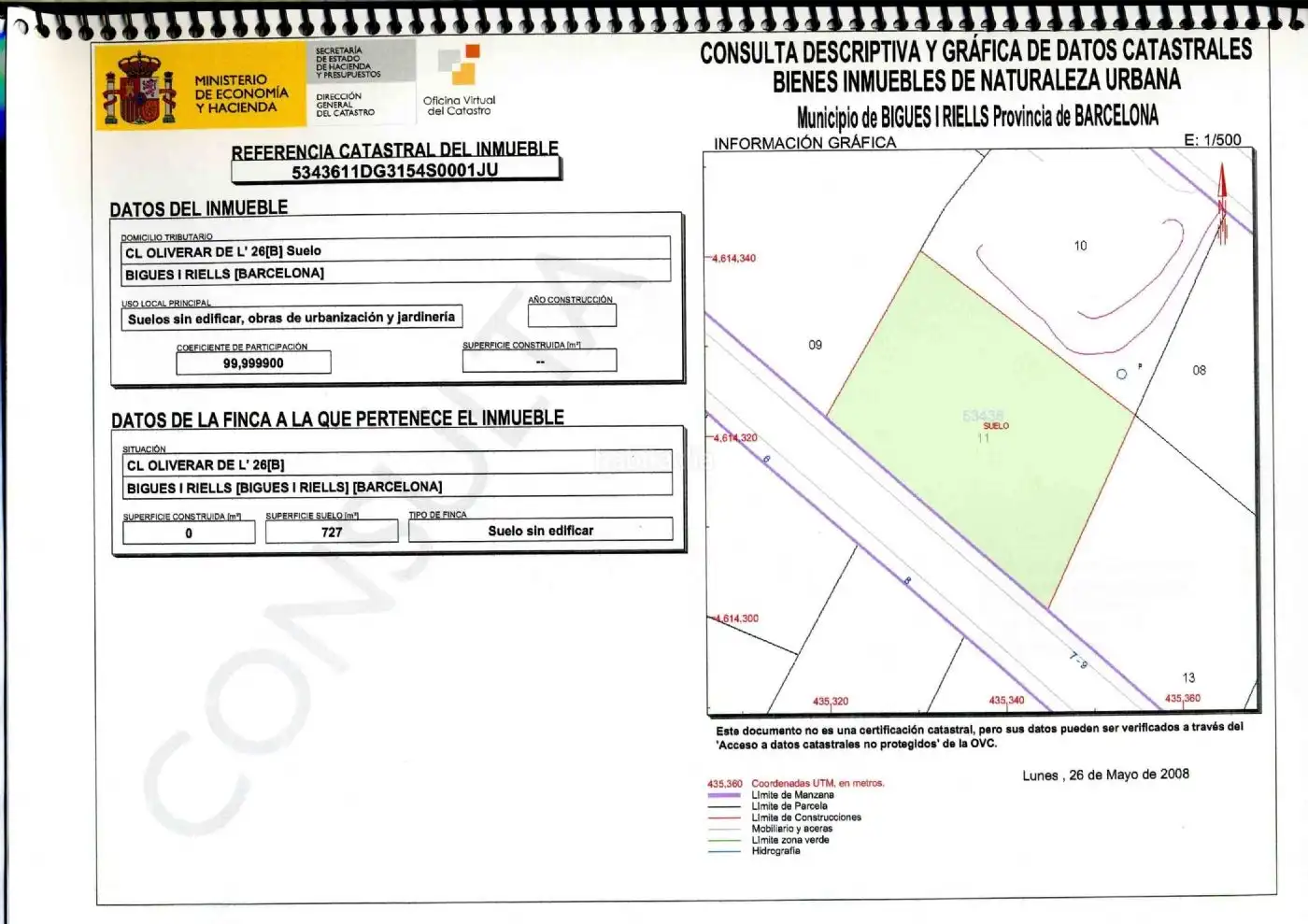 Terreny residencial en venda a Carrer l'Oliverar 39, imagen 12