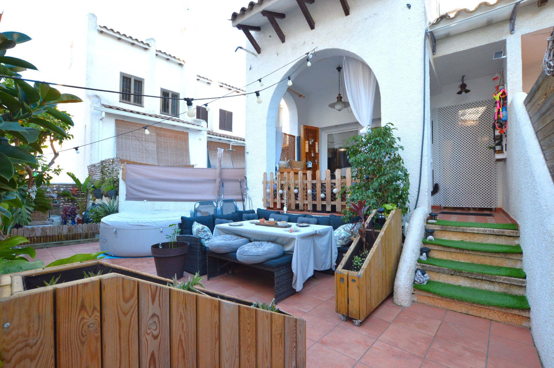 Terrassa de Casa adosada en venda en Cubelles amb Jardí privat i Terrassa
