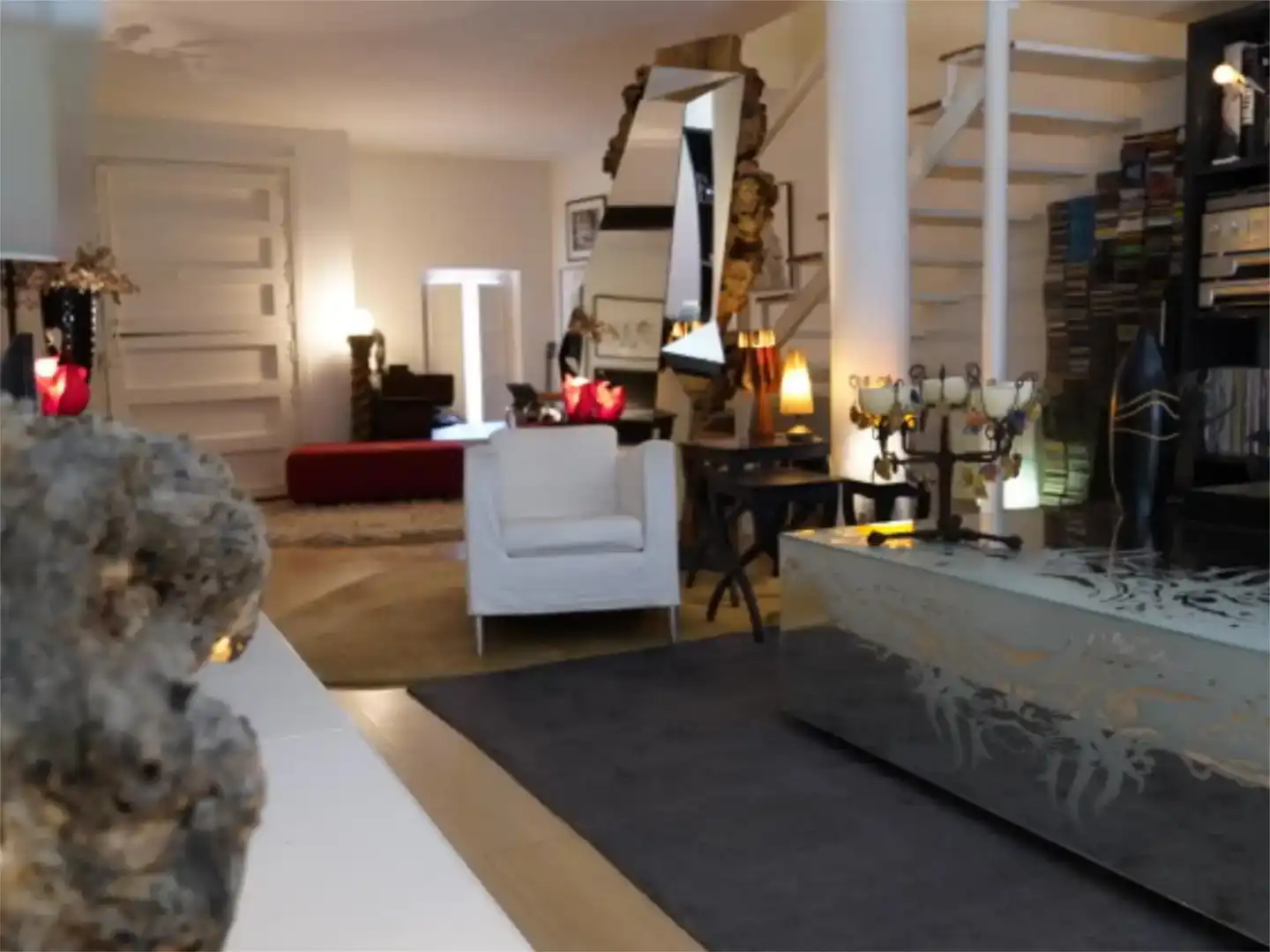 Sala de estar de Finca rústica en venta en El Perdigón  con Aire acondicionado, Jardín privado y Parquet