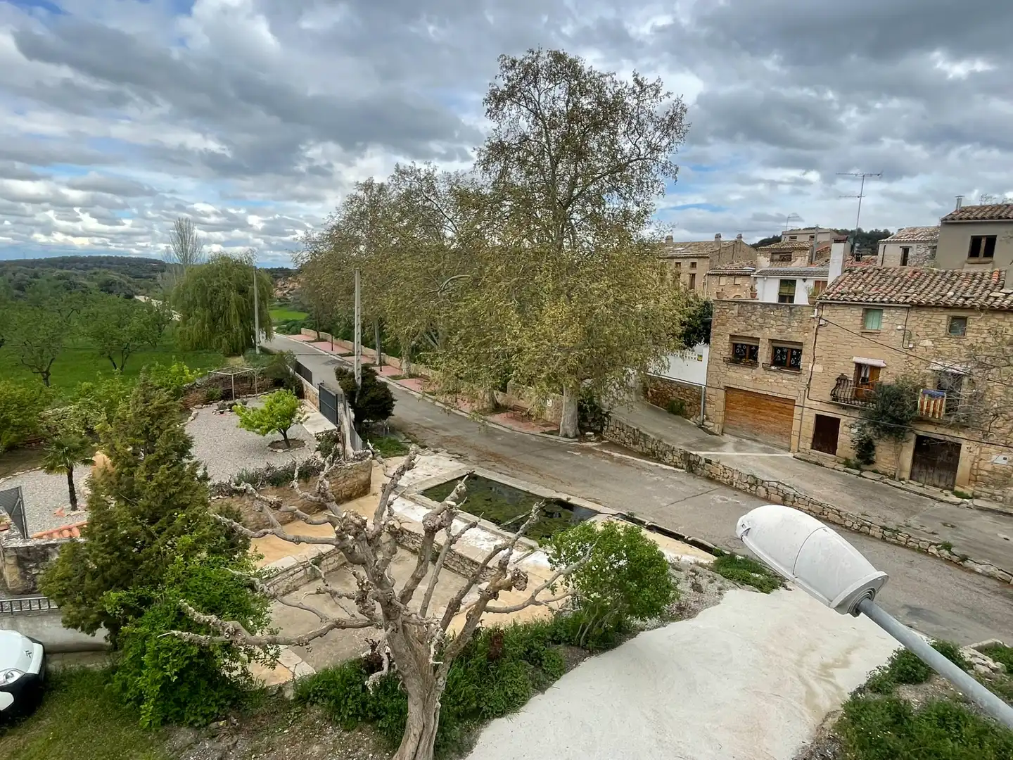 Exterior view of Houses for sale in La Pobla de Cérvoles  with Heating, Terrace and Furnished