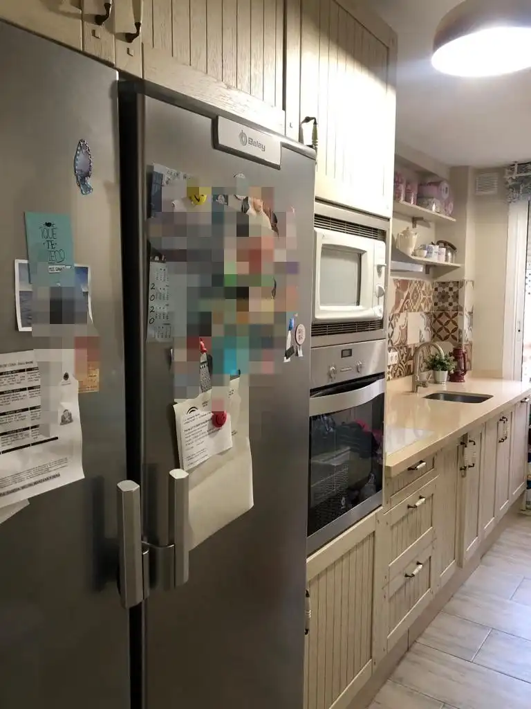 Cocina de Piso de alquiler en Bormujos con Aire acondicionado, Jardín privado y Trastero