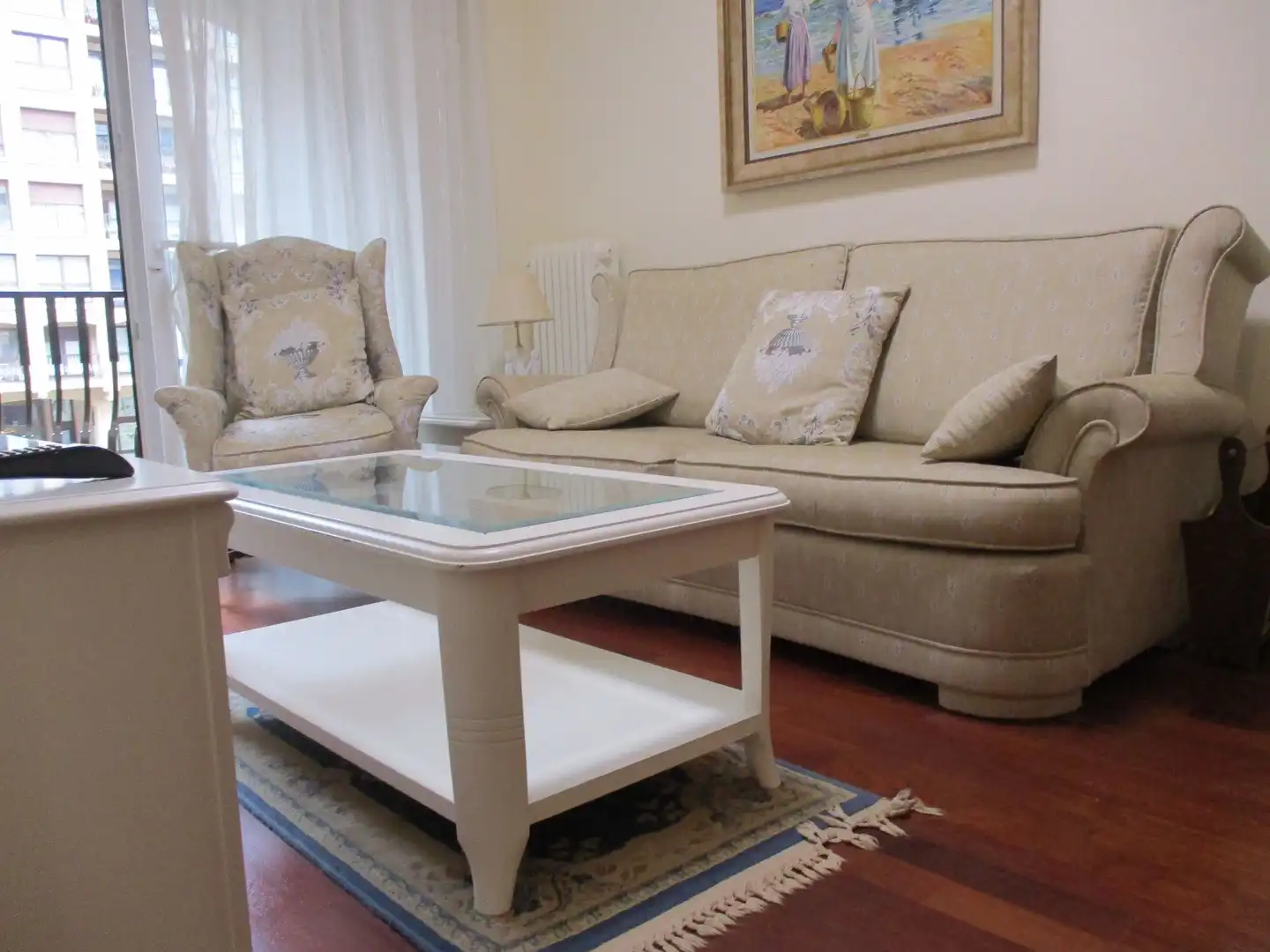 Sala de estar de Piso de alquiler en Donostia - San Sebastián  con Calefacción, Terraza y Amueblado