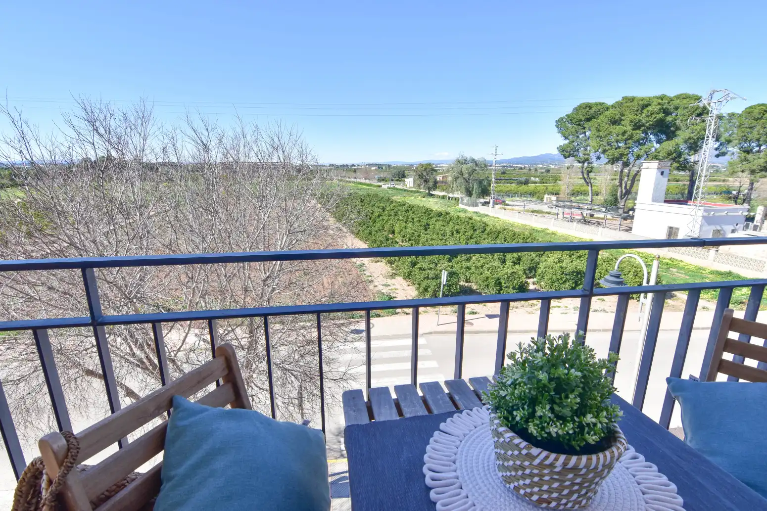 Balcony of Flat for sale in Museros  with Swimming Pool, Balcony and Community pool