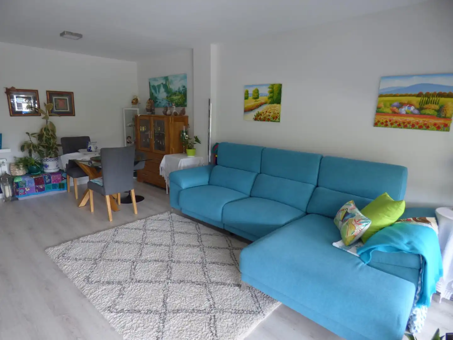 Sala de estar de Dúplex en venta en Malgrat de Mar con Parquet, Terraza y Balcón