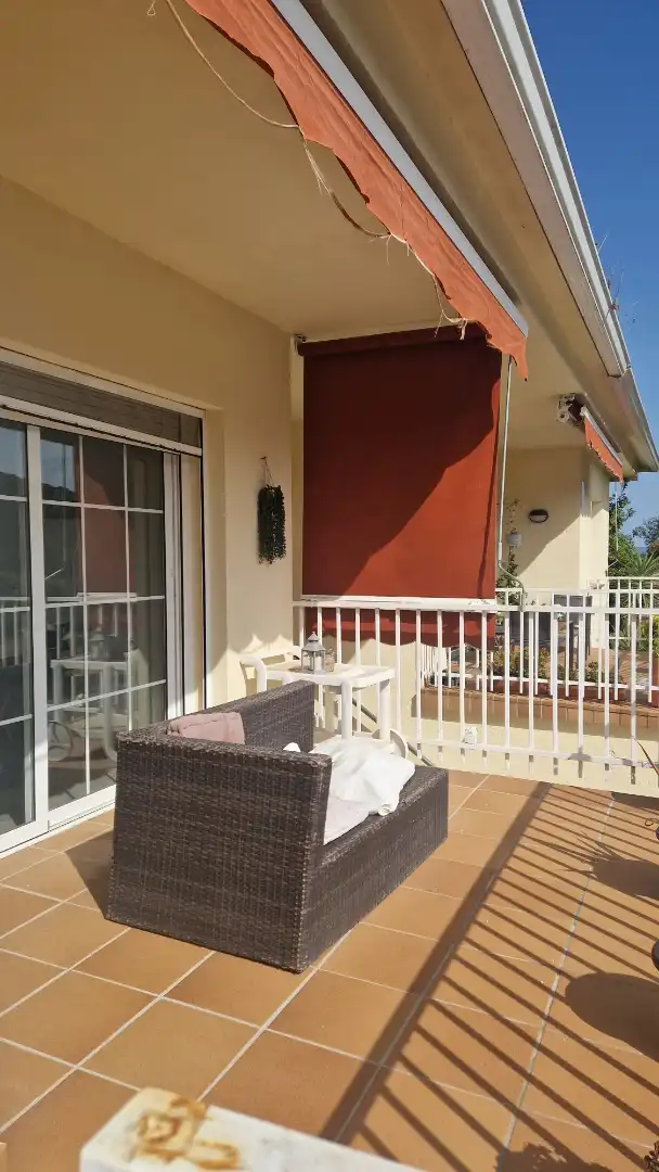 Terrassa de Casa adosada en venda en Santa Coloma de Farners amb Calefacció, Jardí privat i Parquet