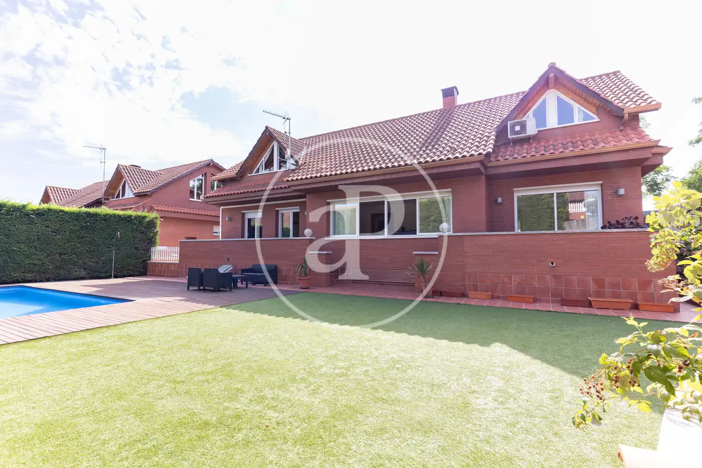 Garden of Houses for sale in Sant Cugat del Vallès  with Air Conditioner, Heating and Private garden