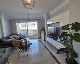 Living room of Apartment to rent in Marbella  with Air Conditioner, Terrace and Furnished