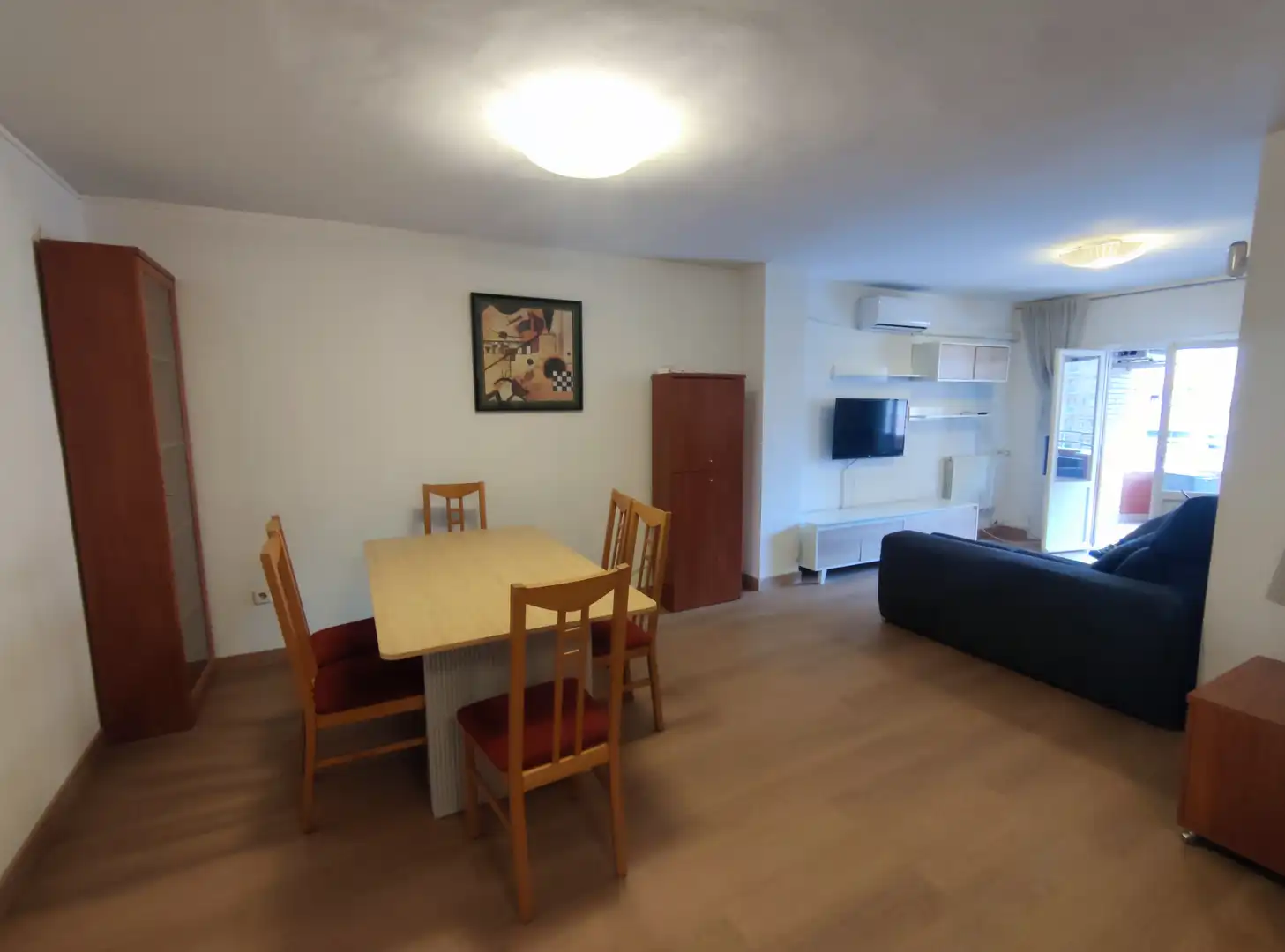 Esszimmer von Wohnung zur Miete in Lleida mit Klimaanlage, Heizung und Parkett