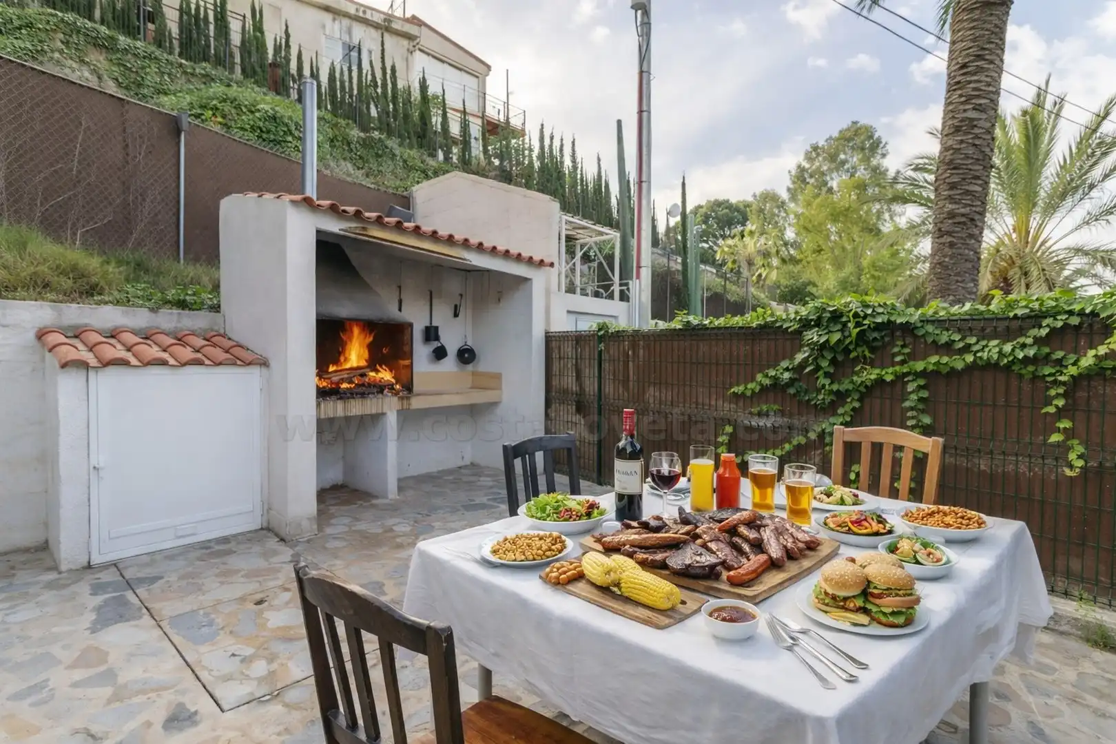 Garden of Houses for sale in El Campello  with Air Conditioner, Private garden and Terrace