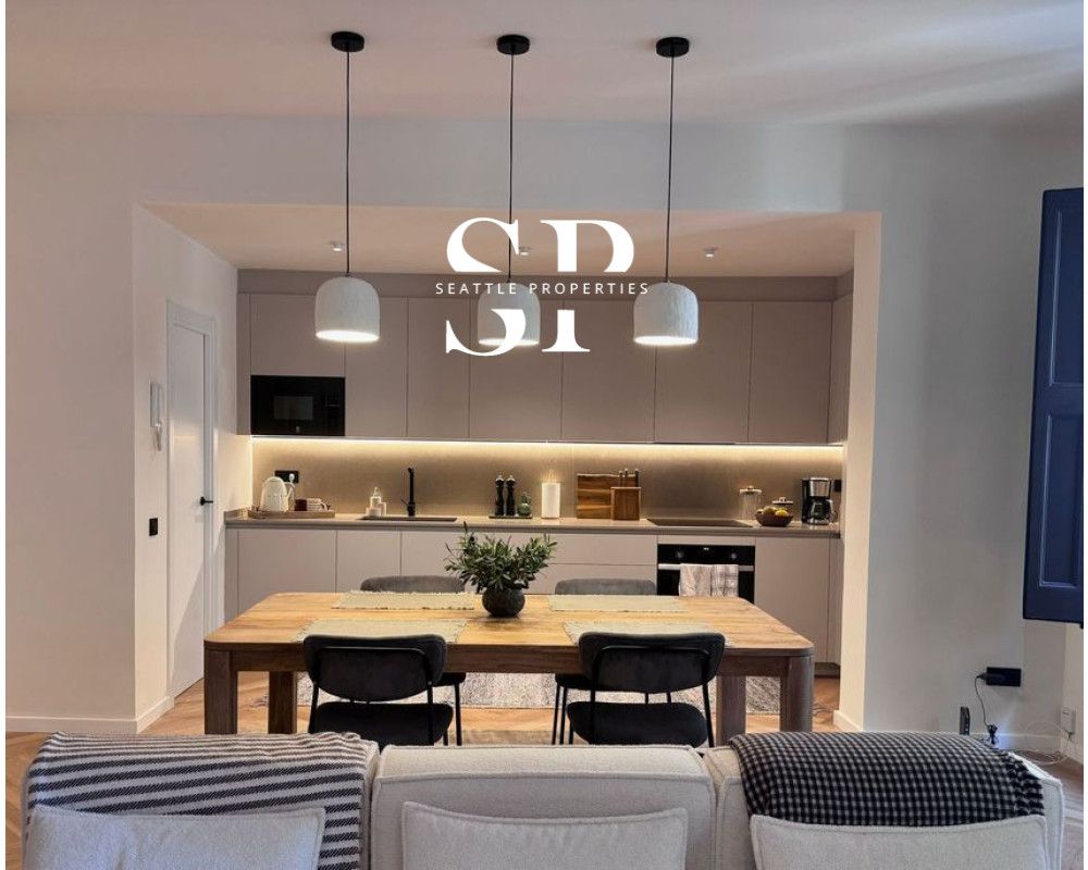 Kitchen of Flat to rent in  Barcelona Capital  with Air Conditioner, Heating and Parquet flooring