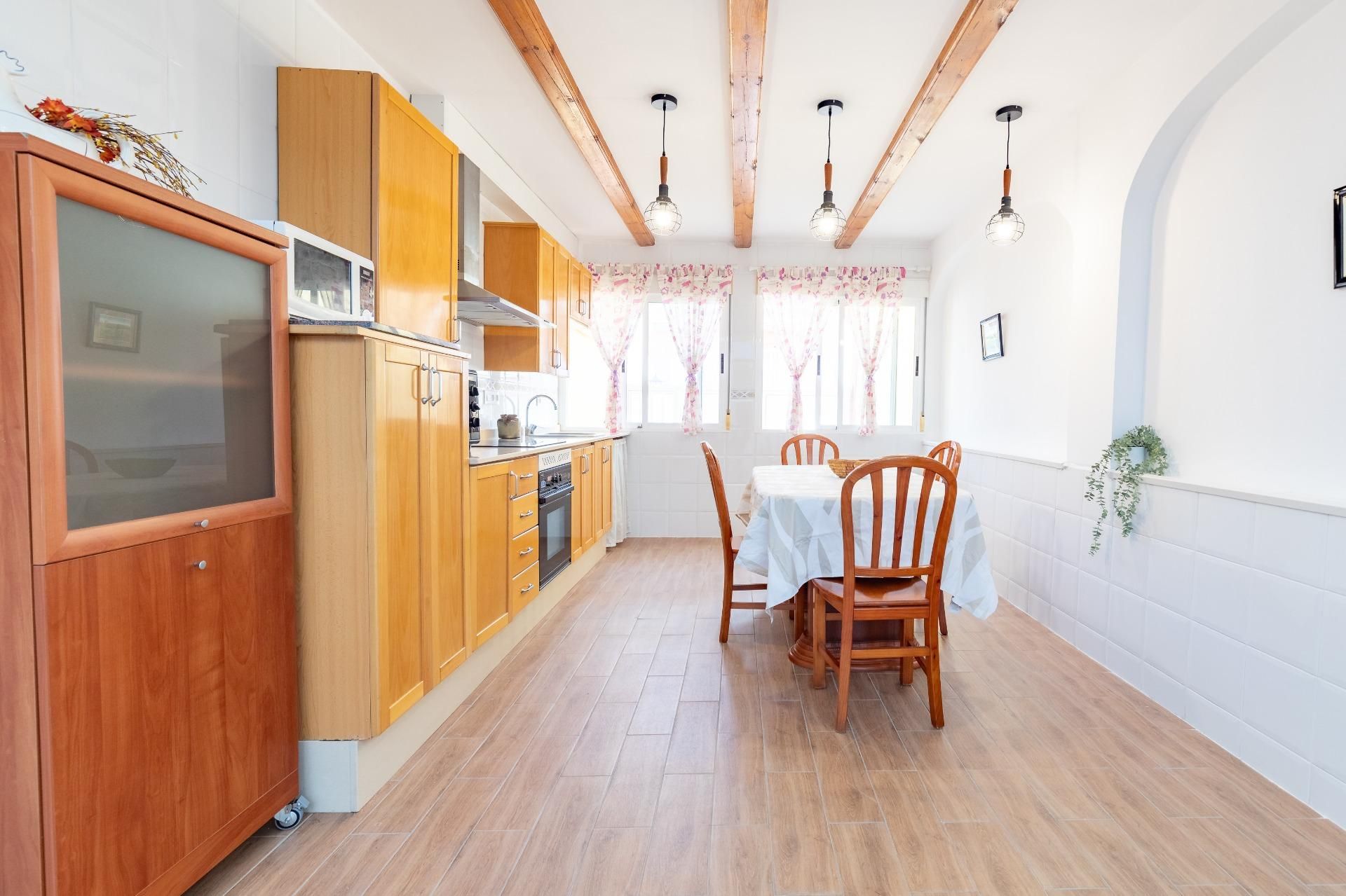 Kitchen of Single-family semi-detached for sale in Benigànim  with Air Conditioner, Heating and Terrace