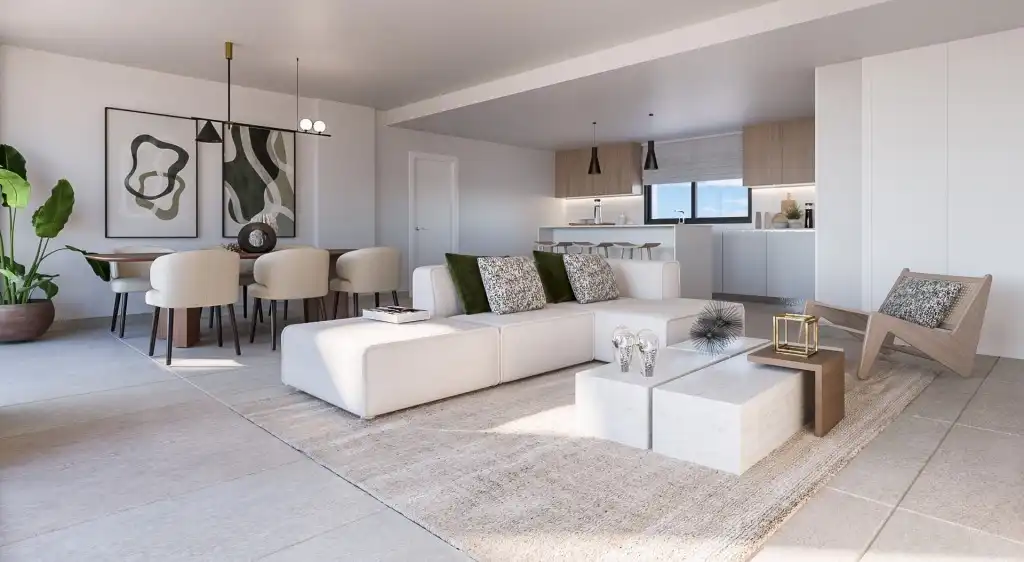 Sala d'estar de Apartament en venda en Marbella amb Aire condicionat, Terrassa i Traster