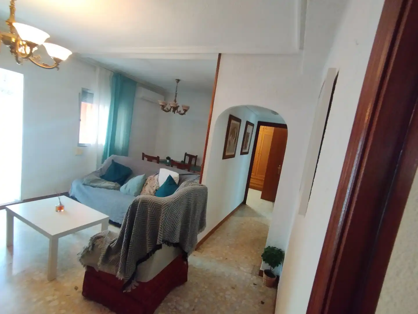 Wohnzimmer von Wohnung zum Verkauf in Zaragoza mit Heizung, Terrasse und Möbliert