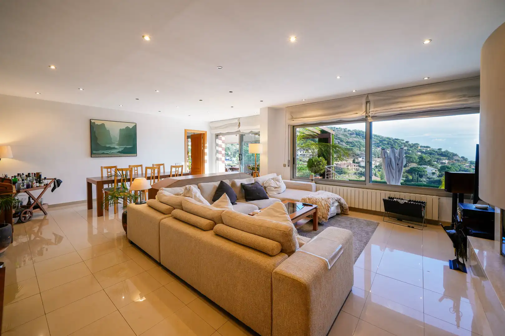 Sala de estar de Casa o chalet en venta en Cabrils con Aire acondicionado, Trastero y Piscina