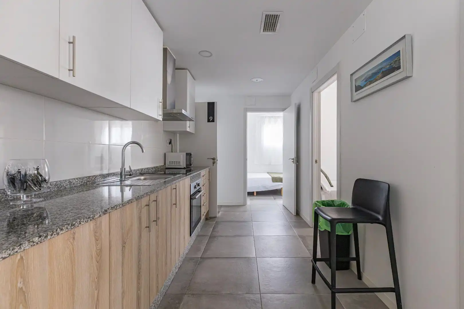 Küche von Wohnung zur untervermieten in Murcia mit Klimaanlage, Heizung und Möbliert