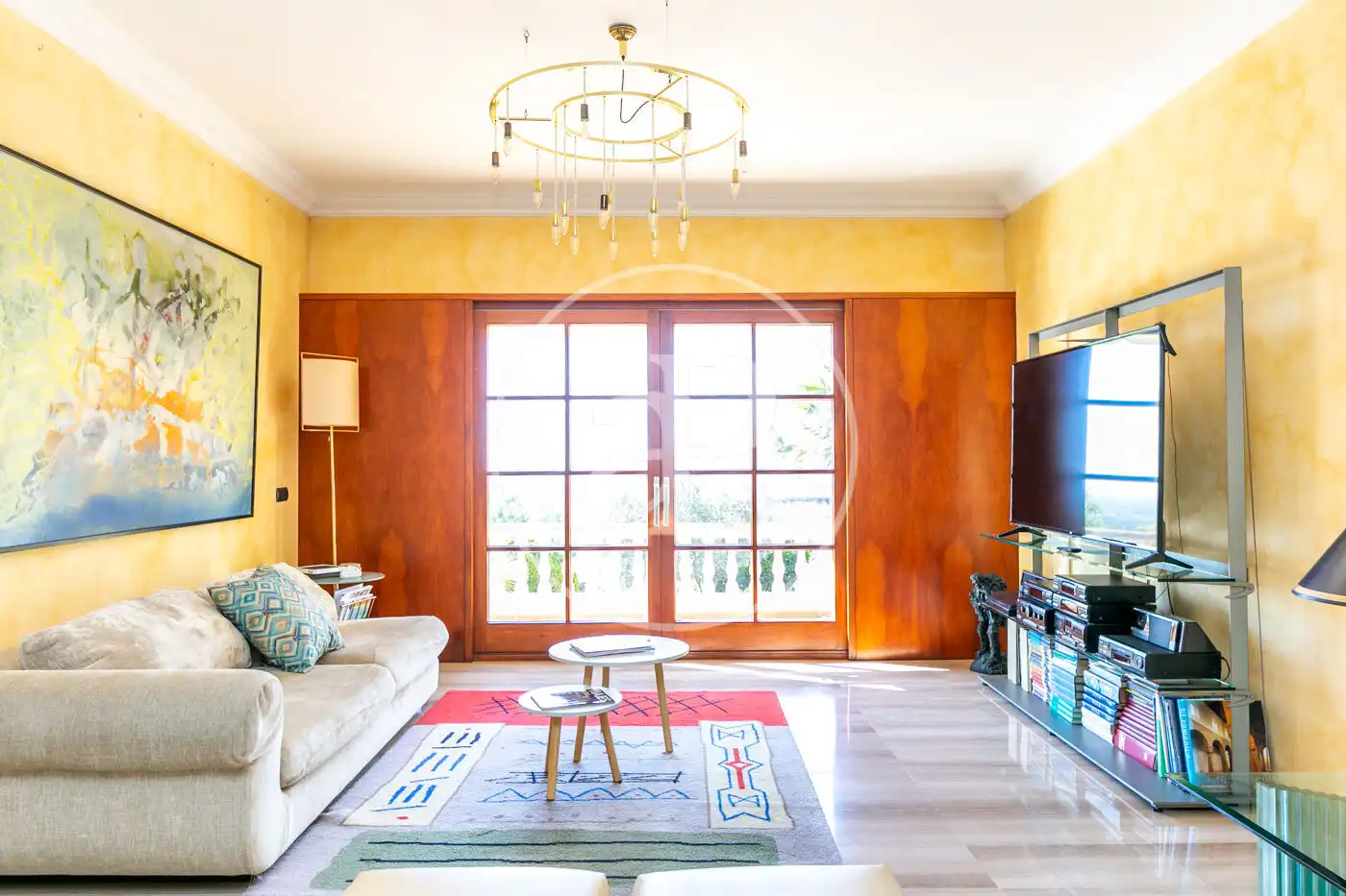 Living room of Houses for rent in Bunyola  with Air Conditioner, Heating and Private garden