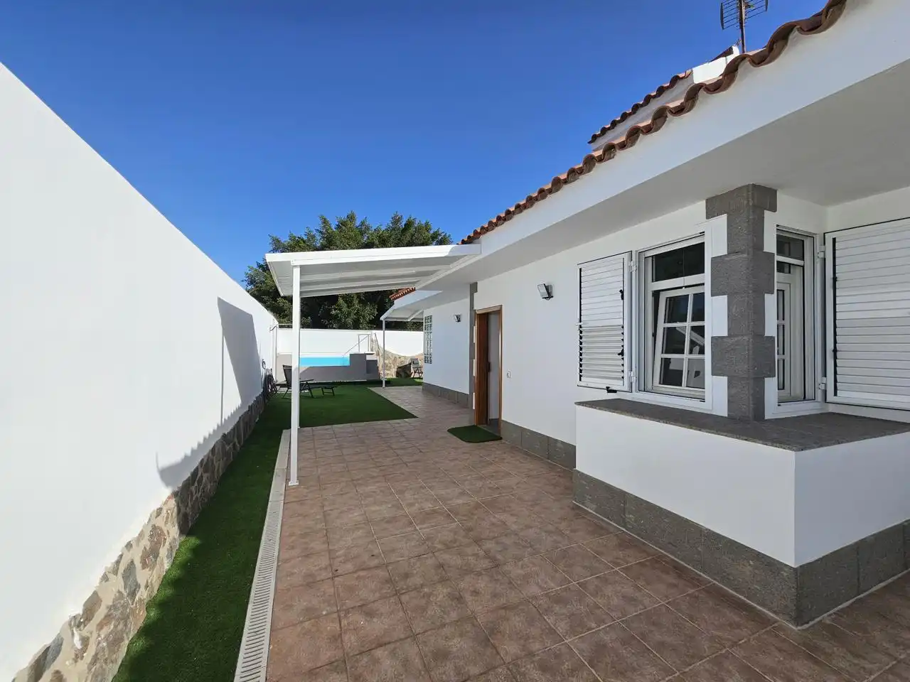 Terraza de Casa o chalet de alquiler en San Bartolomé de Tirajana con Aire acondicionado, Jardín privado y Terraza
