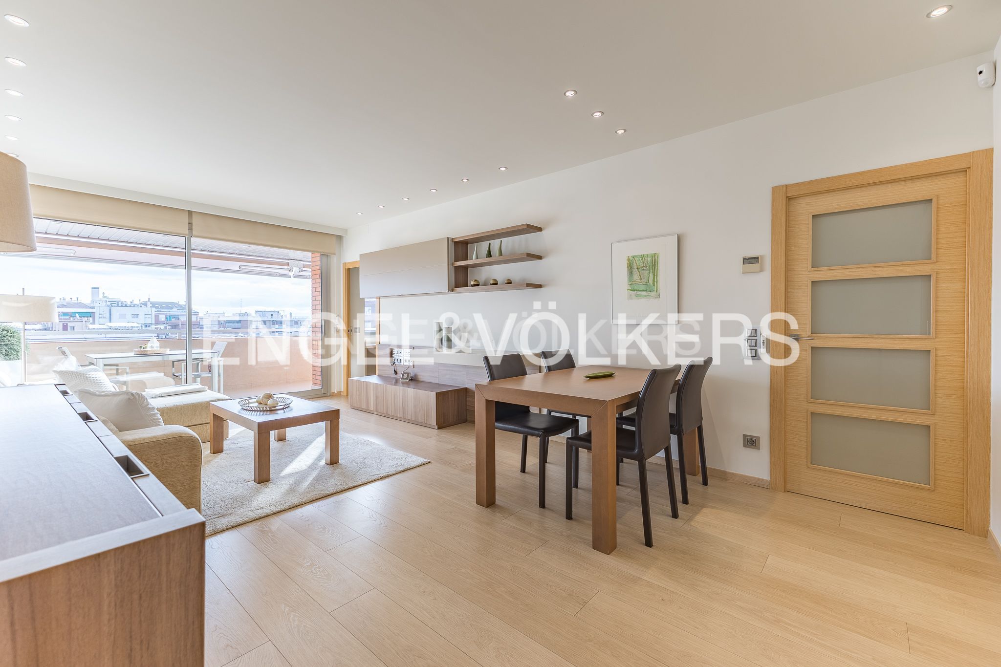 Sala d'estar de Apartament de lloguer en  Barcelona Capital amb Aire condicionat, Calefacció i Traster