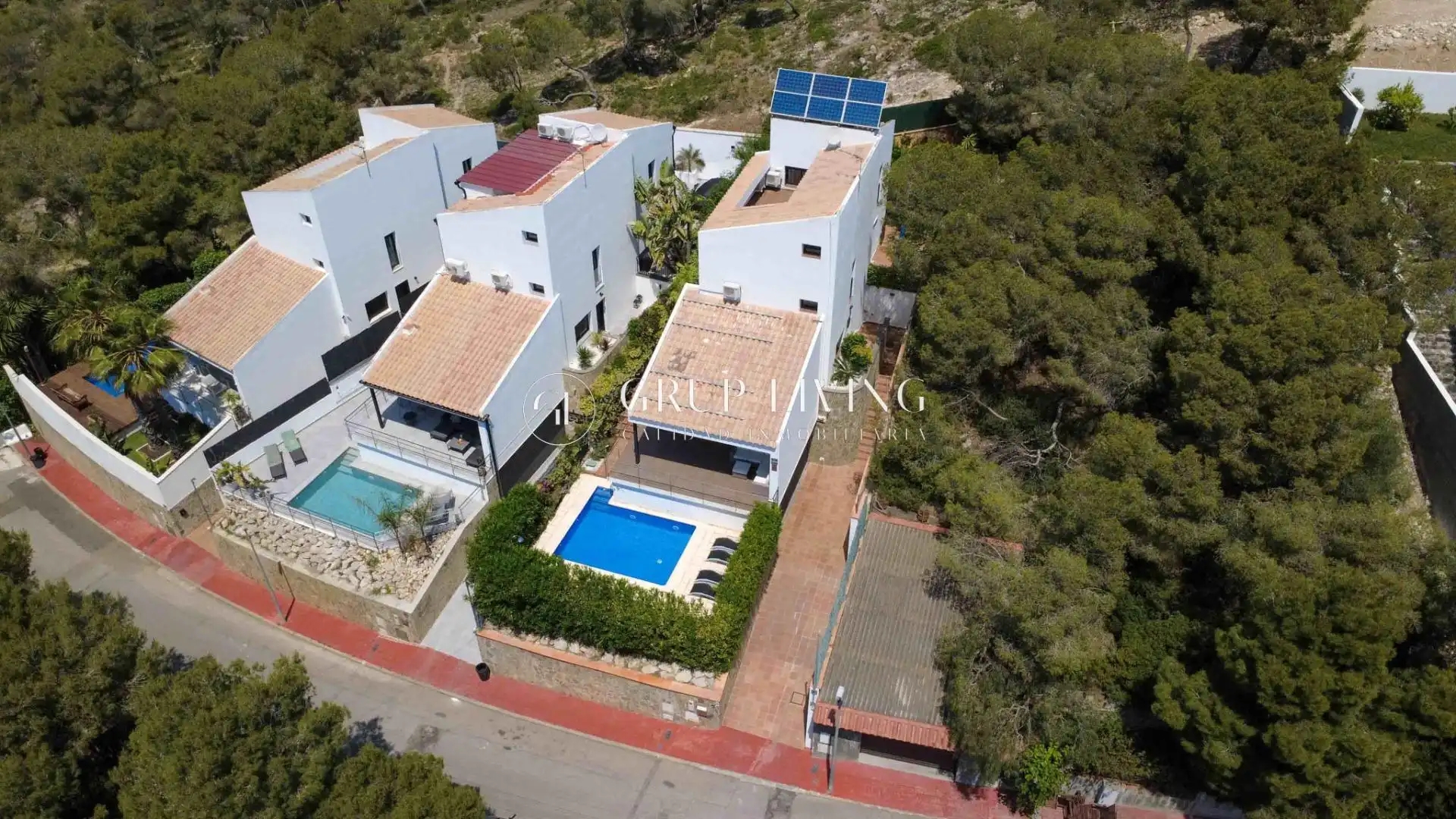 Exterior view of Houses for sale in Sant Pere de Ribes  with Air Conditioner, Heating and Private garden