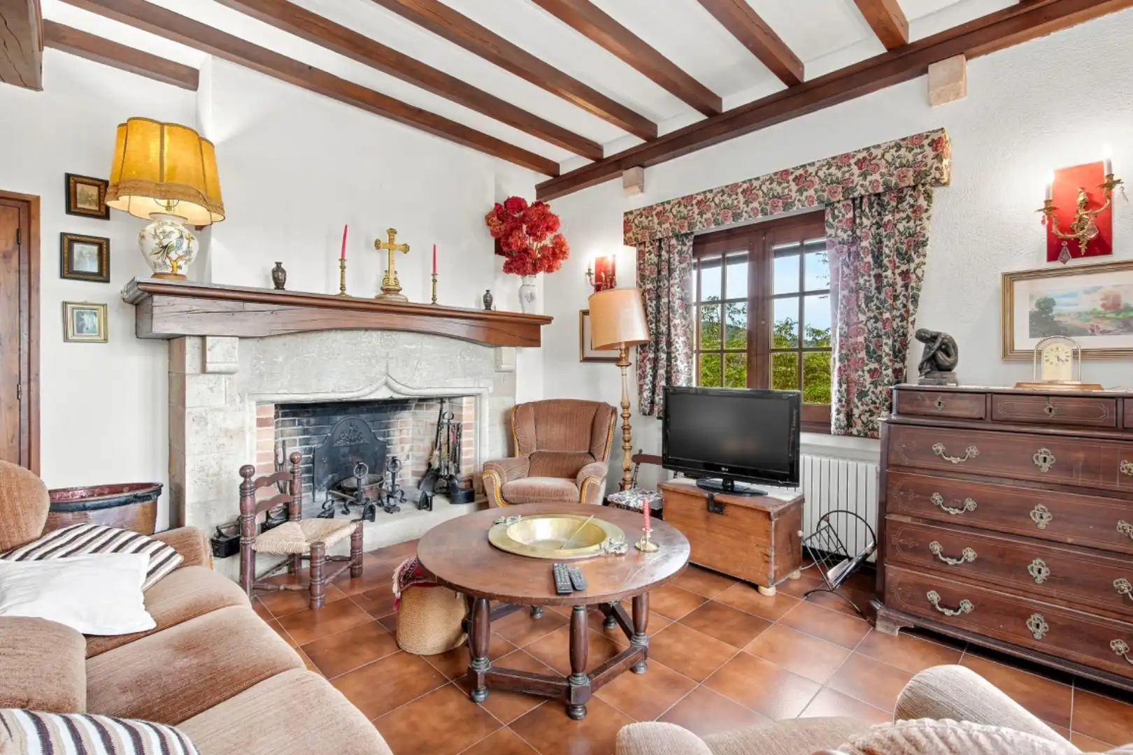 Living room of Houses for sale in Darnius  with Private garden, Storage room and Balcony