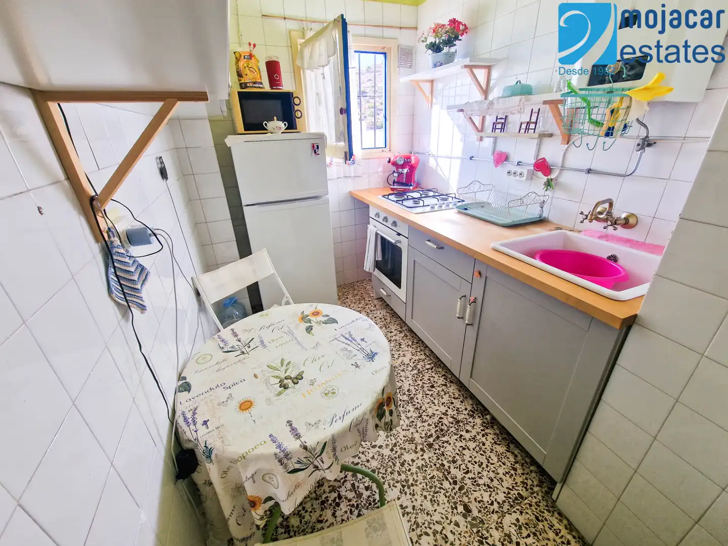 Cocina de Apartamento en venta en Mojácar con Aire acondicionado, Terraza y Amueblado