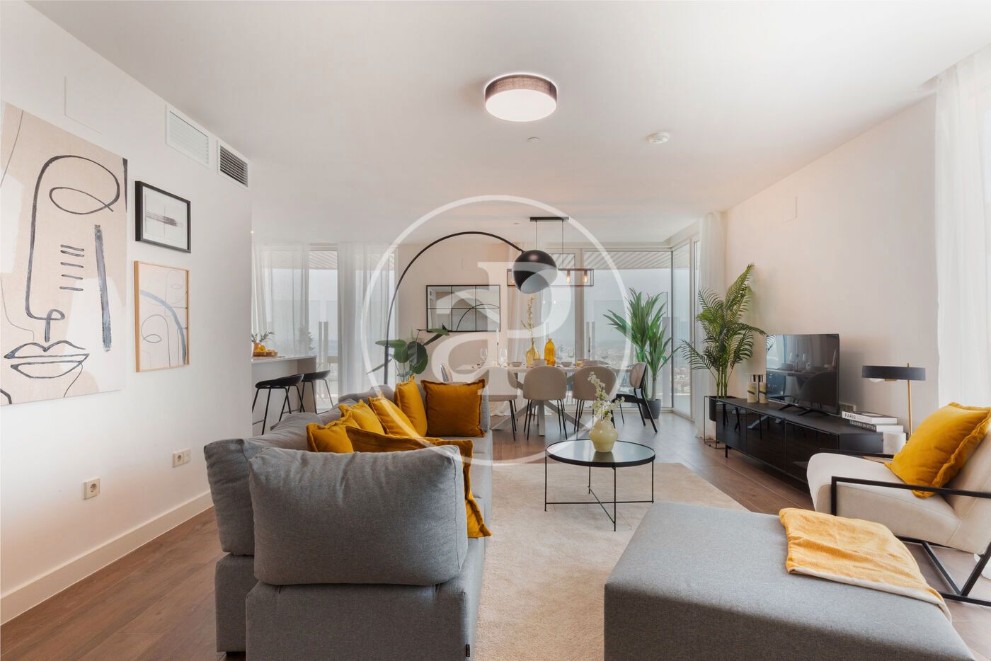 Living room of Flat for sale in Canals  with Air Conditioner, Heating and Private garden
