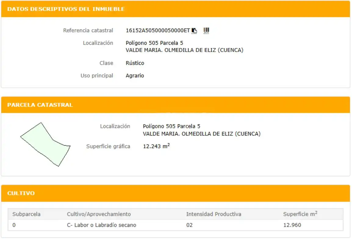 Terreni e lotti in vendita a Olmedilla de eliz, imagen 13