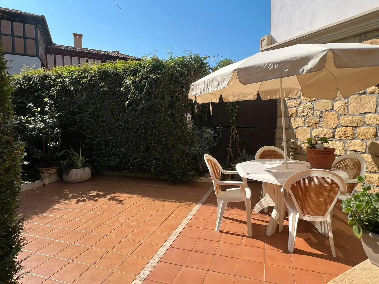 Terraza de Casa adosada en venta en Zarautz con Aire acondicionado, Calefacción y Jardín privado