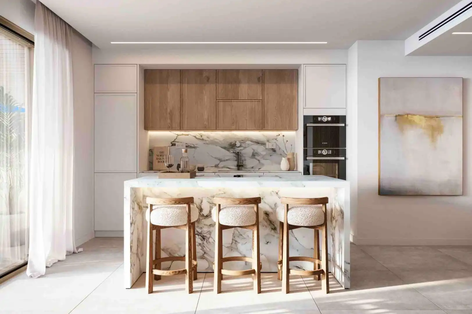 Cocina de Apartamento en venta en Estepona con Terraza