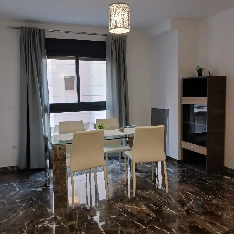 Dining room of Flat for rent in La Font d'en Carròs  with Air Conditioner, Furnished and Balcony