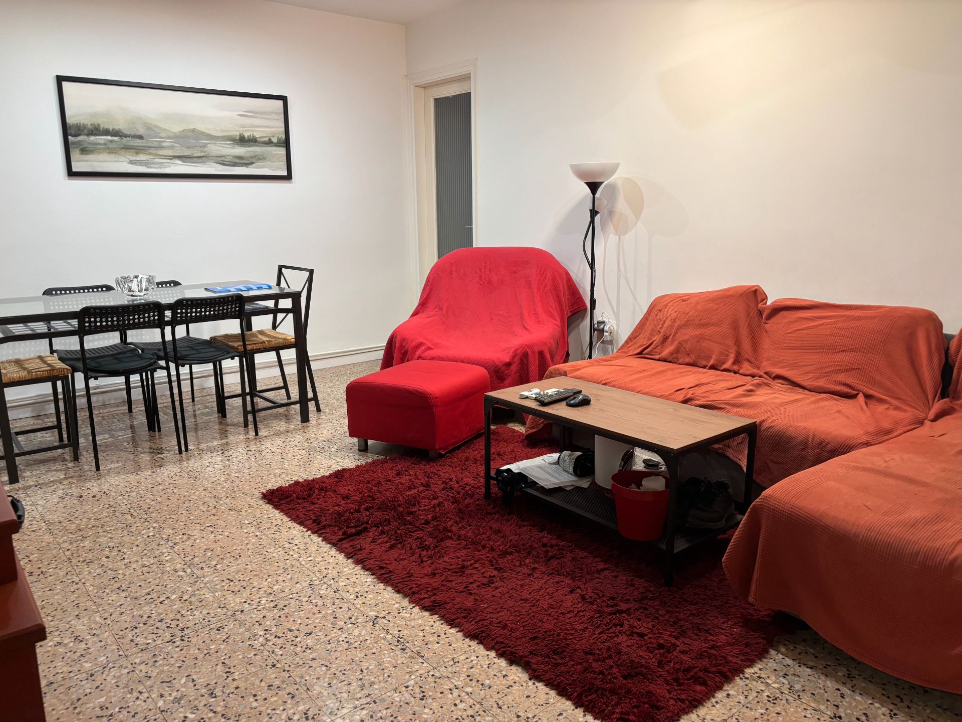 Sala d'estar de Pis en venda en  Lleida Capital amb Calefacció, Traster i Moblat