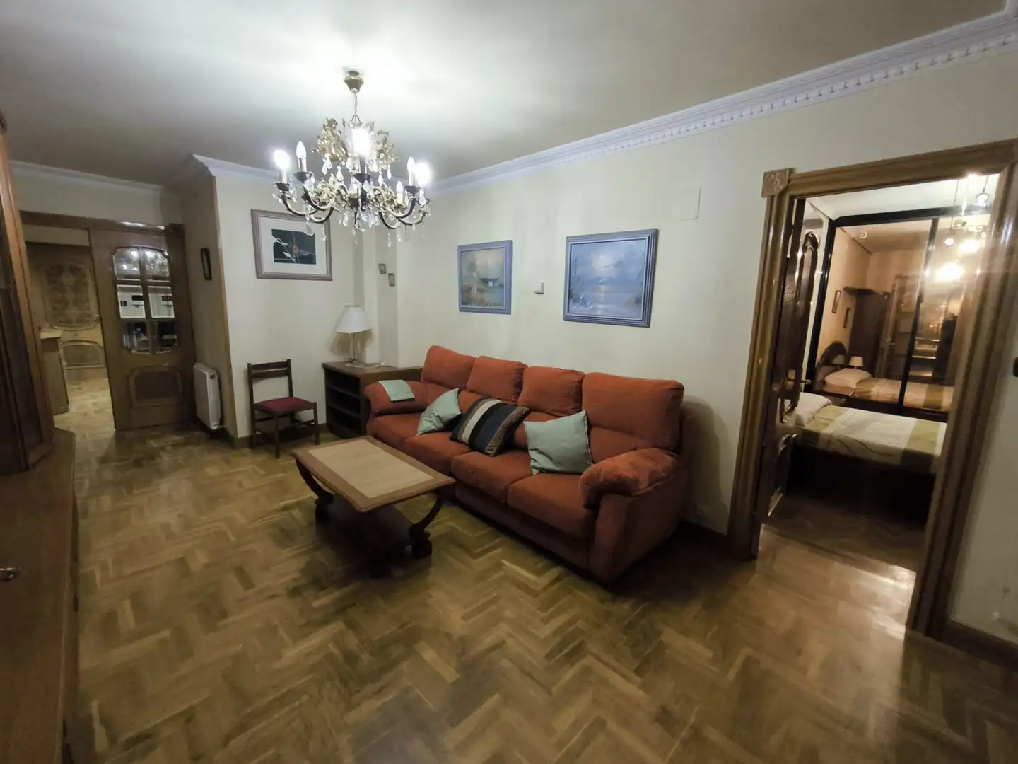 Sala de estar de Piso en venta en Barakaldo  con Calefacción, Jardín privado y Amueblado