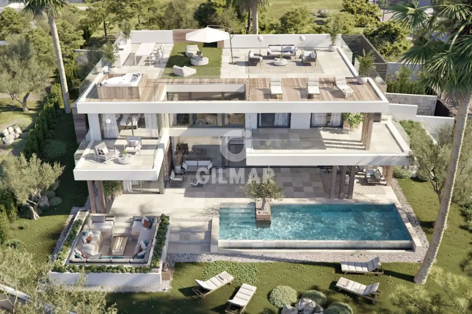 Vista exterior de Casa o chalet en venta en Sotogrande con Calefacción y Piscina