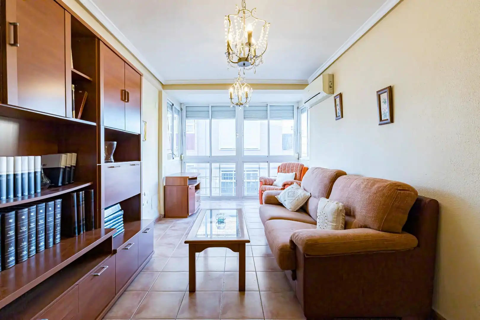 Living room of Flat for sale in Murcia  with Air Conditioner, Heating and Furnished