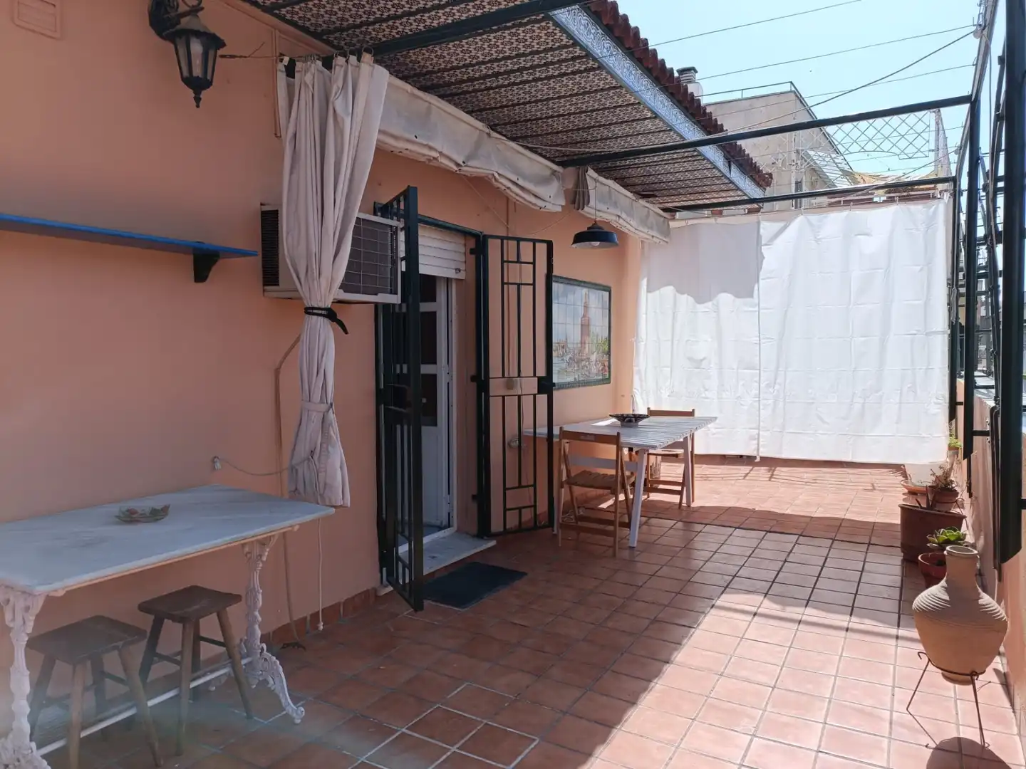 Terrasse von Dachboden zur Miete in Sevilla mit Klimaanlage, Heizung und Terrasse