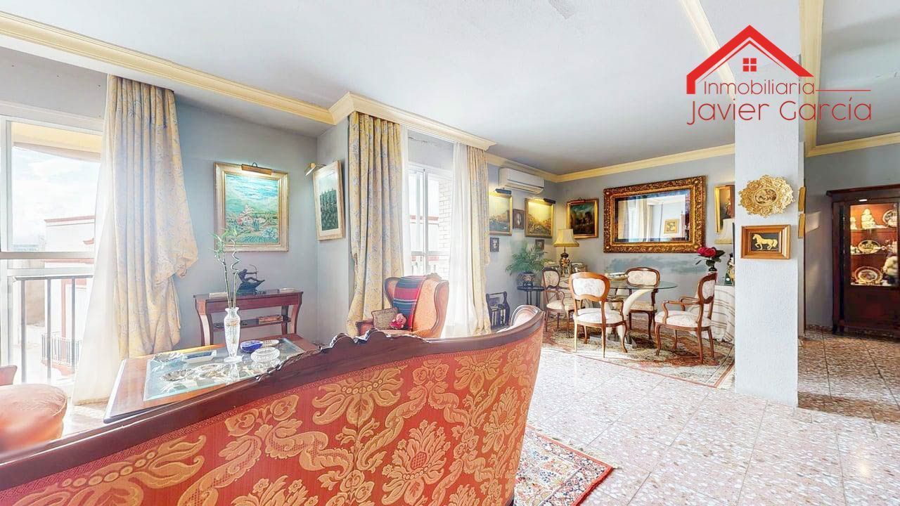 Living room of Flat for sale in Villafranca de los Barros  with Air Conditioner and Balcony