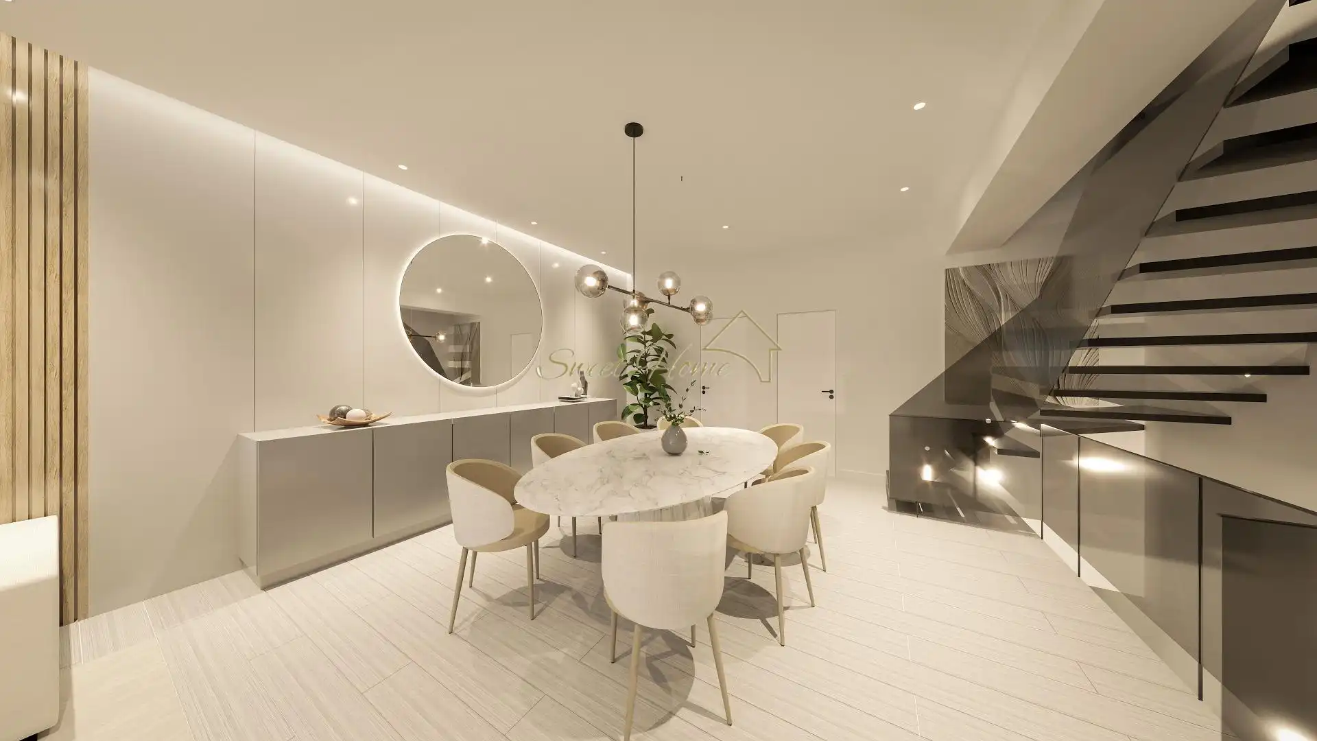 Dining room of Houses for sale in El Masnou  with Air Conditioner, Private garden and Terrace