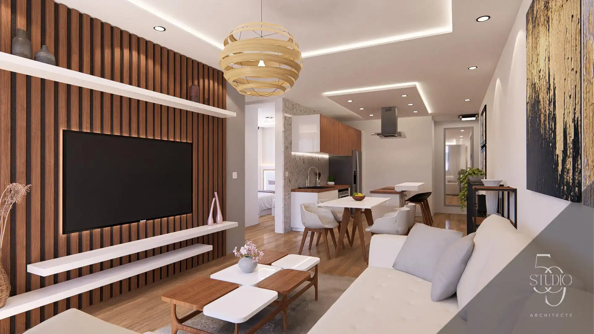 Sala de estar de Apartamento en venta en Fuengirola con Aire acondicionado, Calefacción y Balcón