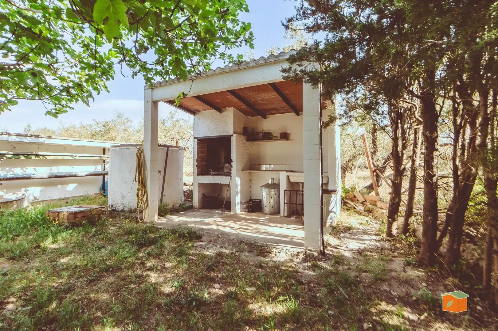 Garden of Houses for sale in Roquetes  with Air Conditioner, Parquet flooring and Swimming Pool