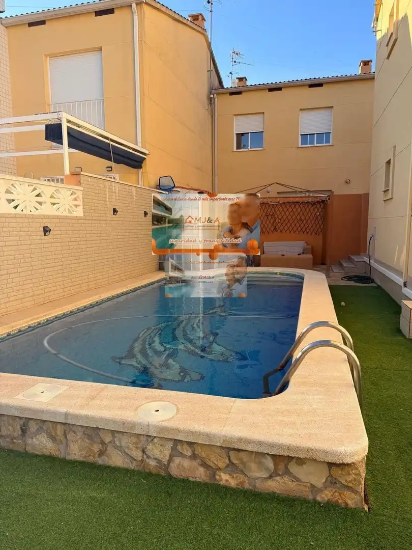 Swimming pool of Detached homes for sale in Benicasim / Benicàssim  with Air Conditioner, Heating and Terrace