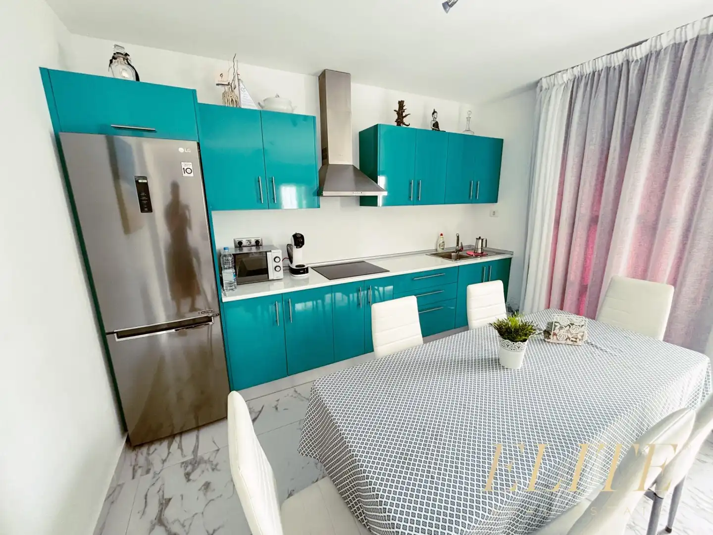 Cuina de Apartament en venda en Mogán amb Aire condicionat, Jardí privat i Terrassa