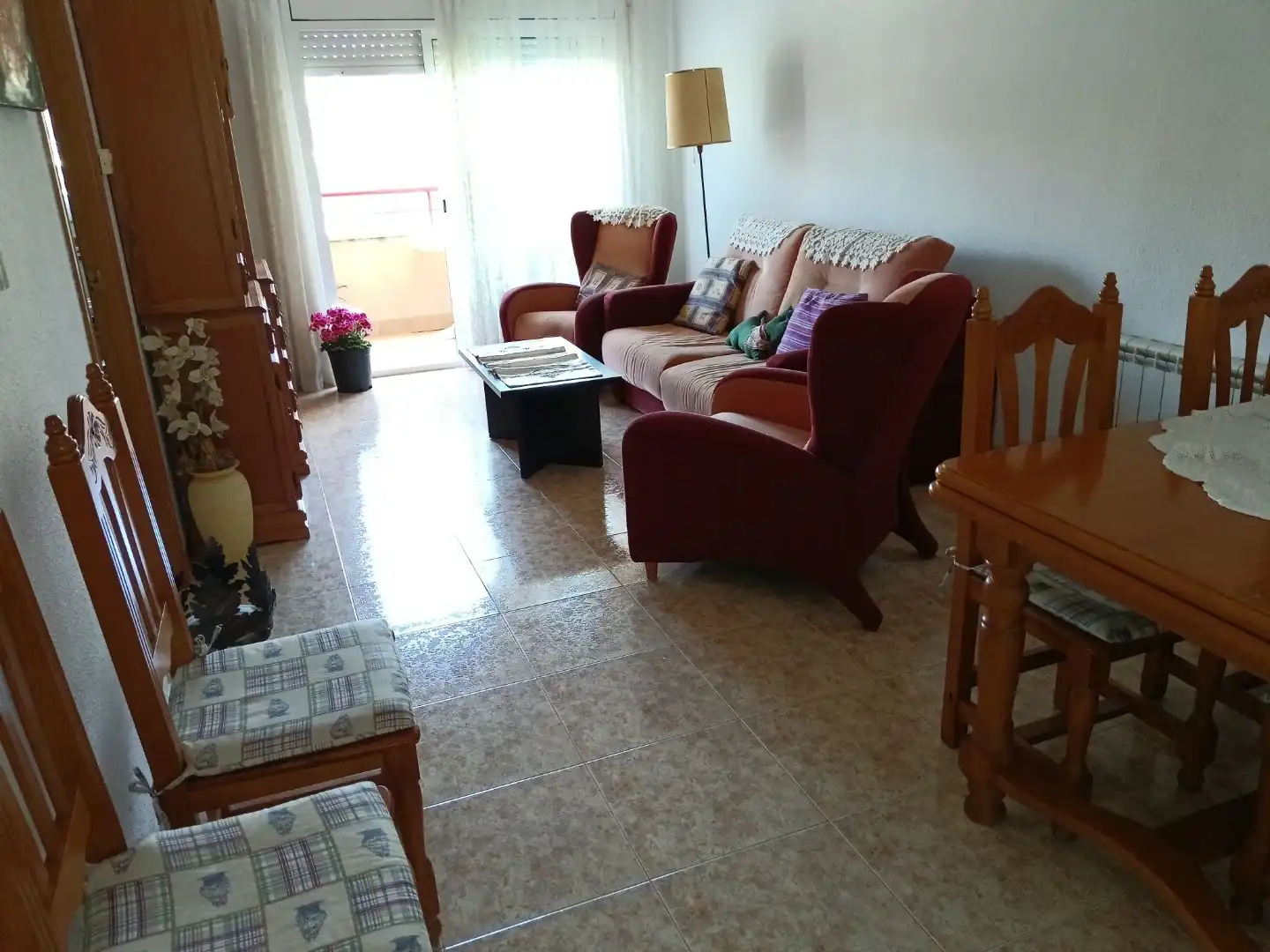 Sala de estar de Piso en venta en Pineda de Mar con Terraza y Balcón