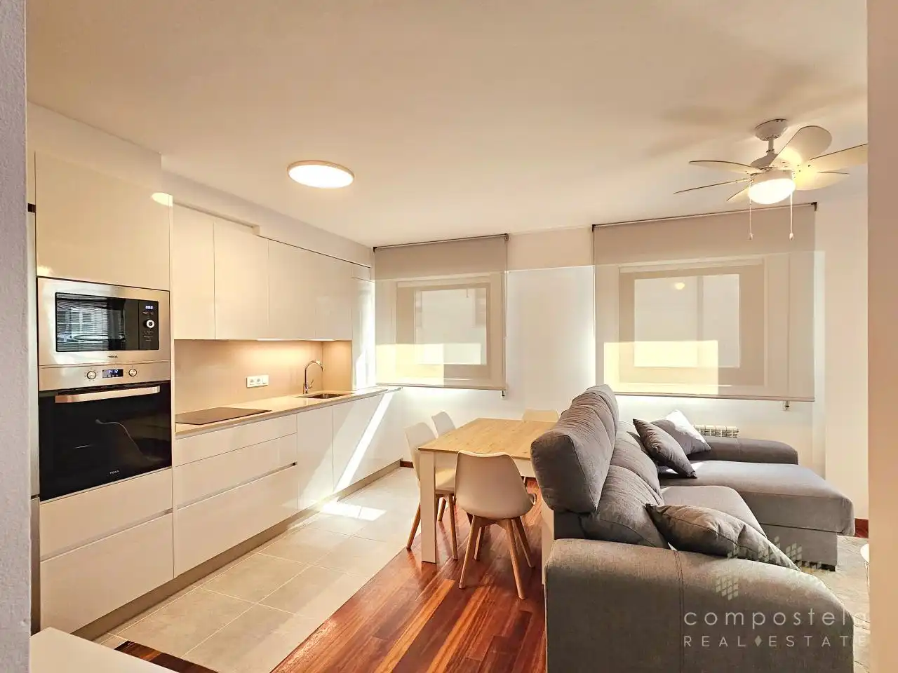 Sala de estar de Dúplex de alquiler en Ames con Calefacción, Parquet y Trastero
