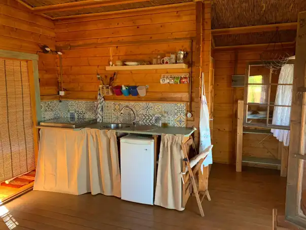 Cocina de Finca rústica en venta en Torrenueva con Aire acondicionado, Calefacción y Jardín privado