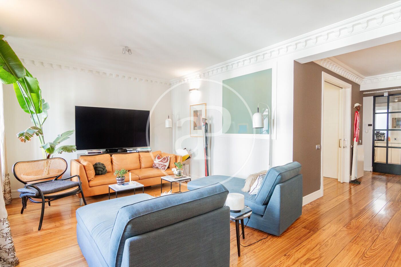 Sala de estar de Piso en venta en  Madrid Capital con Aire acondicionado, Calefacción y Balcón