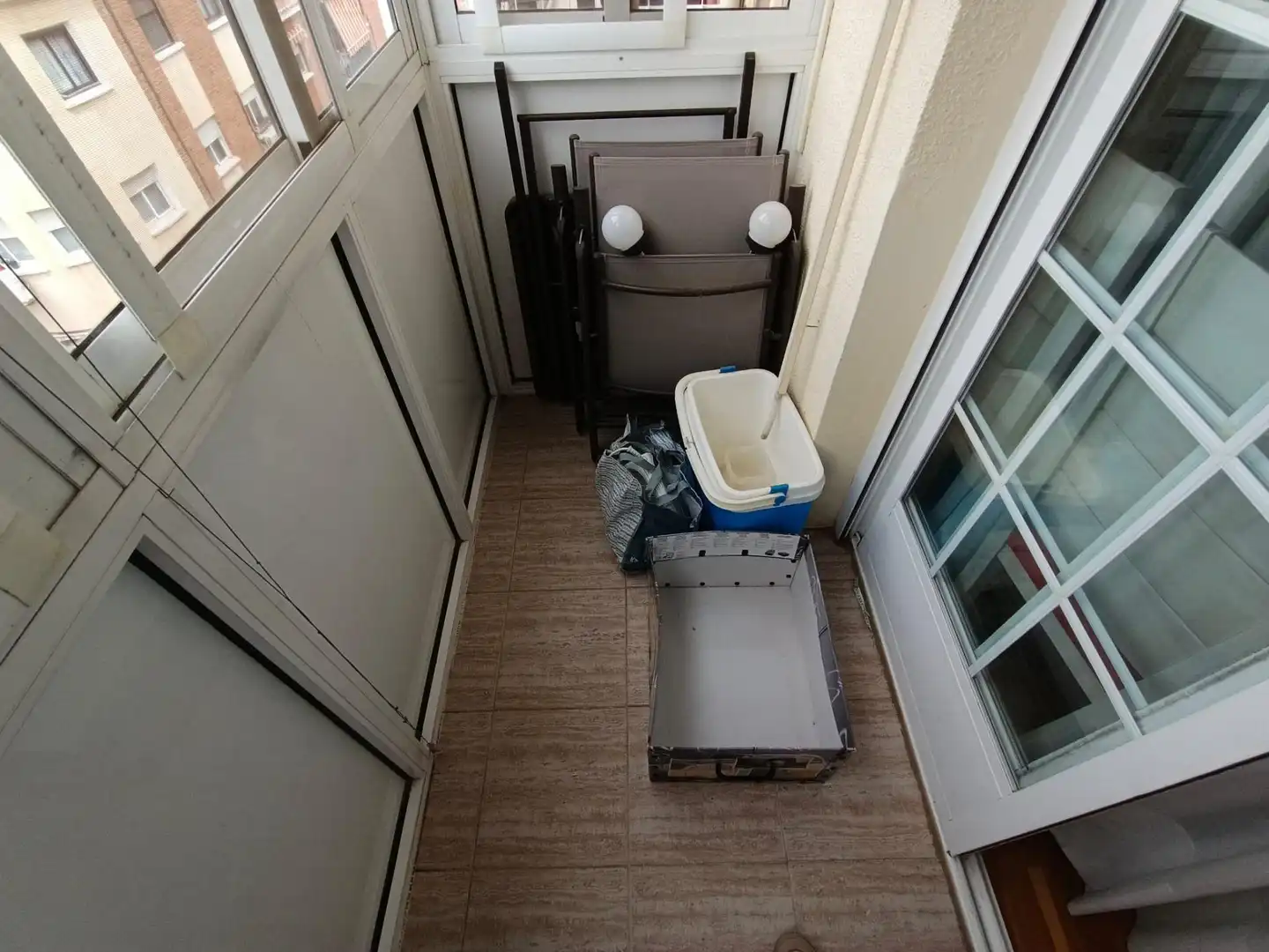 Balcony of Flat for rent in Albacete  with Air Conditioner, Heating and Parquet flooring
